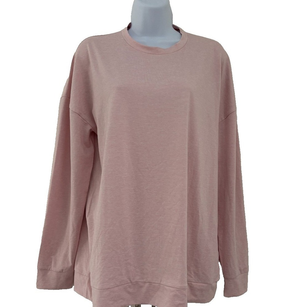 Four laps 4 Laps Shirt Henley Small Status Clean Girl Pink Heather Athleisure